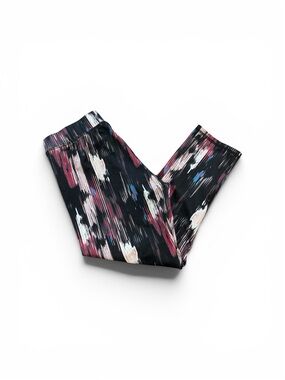 Everlast Black Leggings with Pink, White & Blue Brushstroke Print